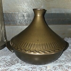 Cravings by Chrissy Teigen 10" Ceramic Tajine Black & Bronze
